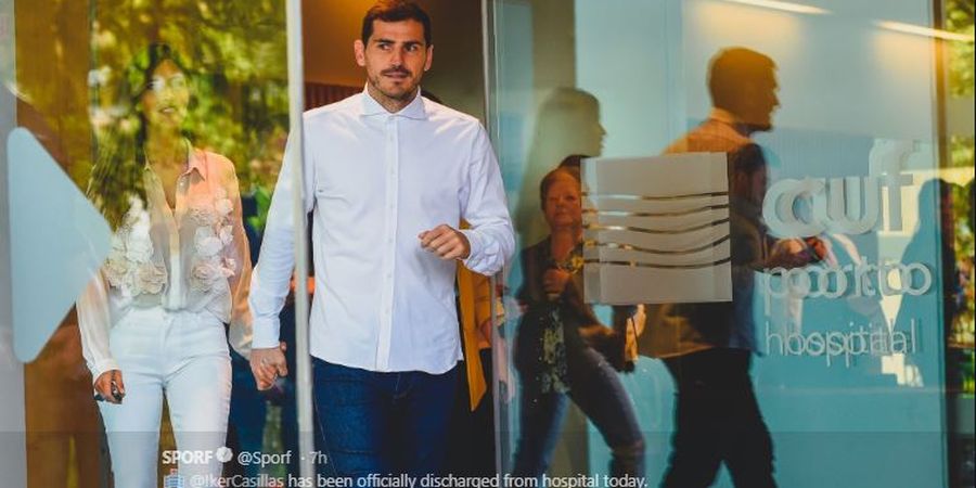 Kalimat Pertama Iker Casillas Seusai Keluar dari Rumah Sakit