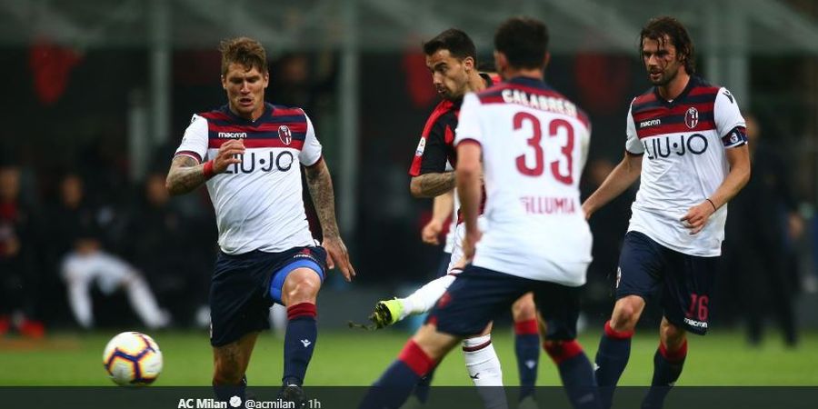 VIDEO - Cetak Gol buat AC Milan, Suso Bikin 4 Pemain Bologna Kewalahan