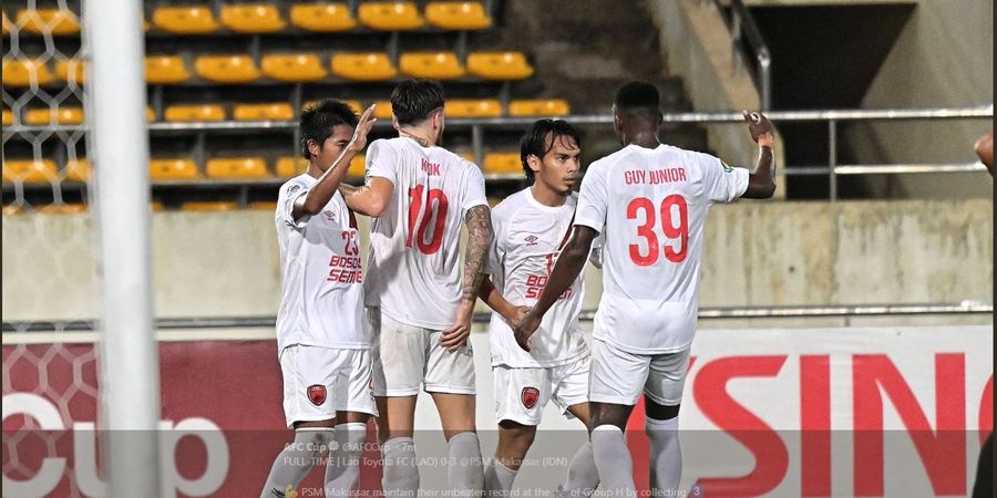 Klasemen Piala AFC, PSM Makassar Juara Grup dengan Rekor Tak Terkalahkan