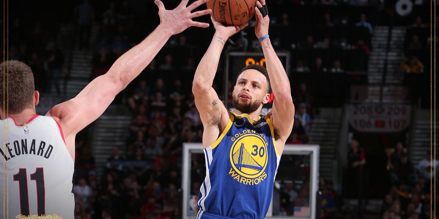 Playoffs NBA 2019 - Curi Poin dari Markas Blazers, Warriors Unggul 3-0