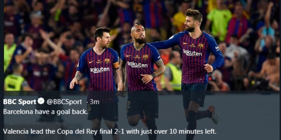 Hasil Final Copa del Rey - Hampa Sentuhan Magis Messi, Barcelona Gagal Juara