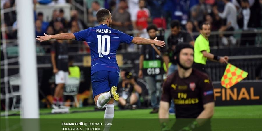 Eden Hazard Si Manusia Langka pada Final Liga Europa