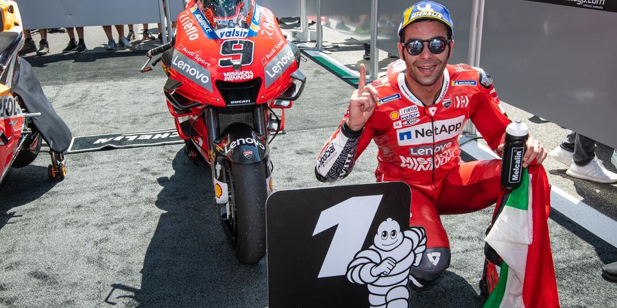 MotoGP Italia 2019 - Danilo Petrucci Dedikasikan Kemenangan untuk Andrea Dovizioso