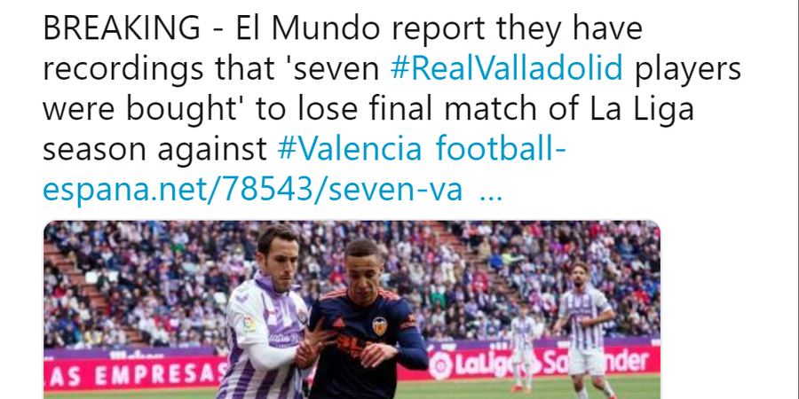 VIDEO - 2 Gol Mencurigakan Valencia dalam Kasus Pengaturan Skor