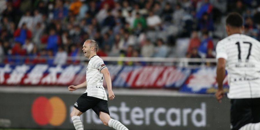 VIDEO – Gol Spektakuler dari Sepakan Andres Iniesta di Liga Jepang 1