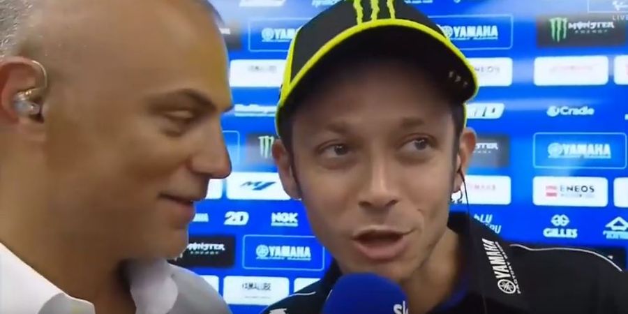 VIDEO - Valentino Rossi Marahi Jurnalis Akibat Insiden GP Catalunya