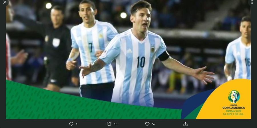 Hasil Babak I Copa America - Messi Melempem, Gawang Argentina Bobol Satu Gol