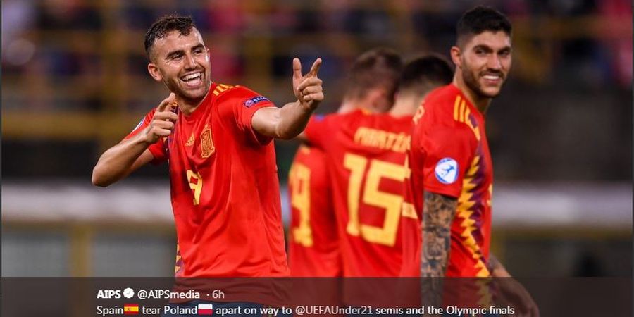 Hasil Euro U-21 2019, Spanyol Pastikan Tiket ke Olimpiade 2020