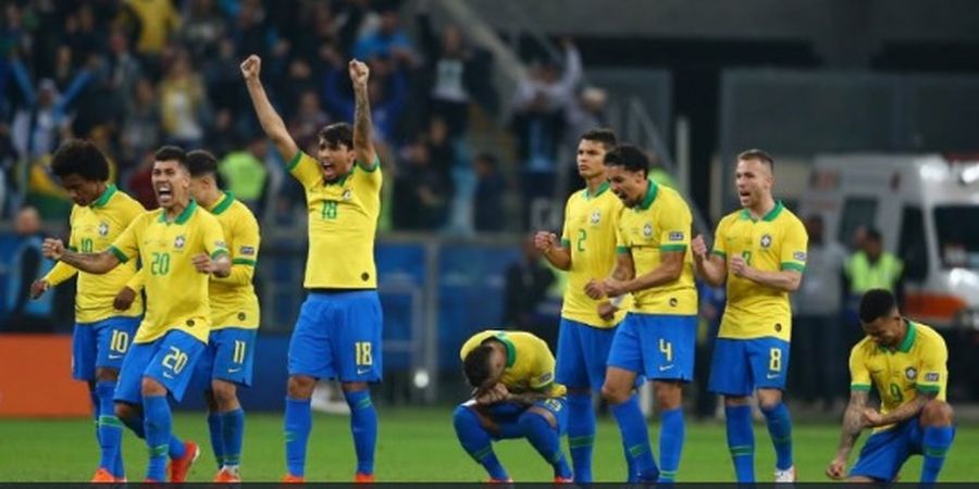 Hasil Copa America - Lawan 10 Pemain, Brasil Lolos Berkat Adu Penalti