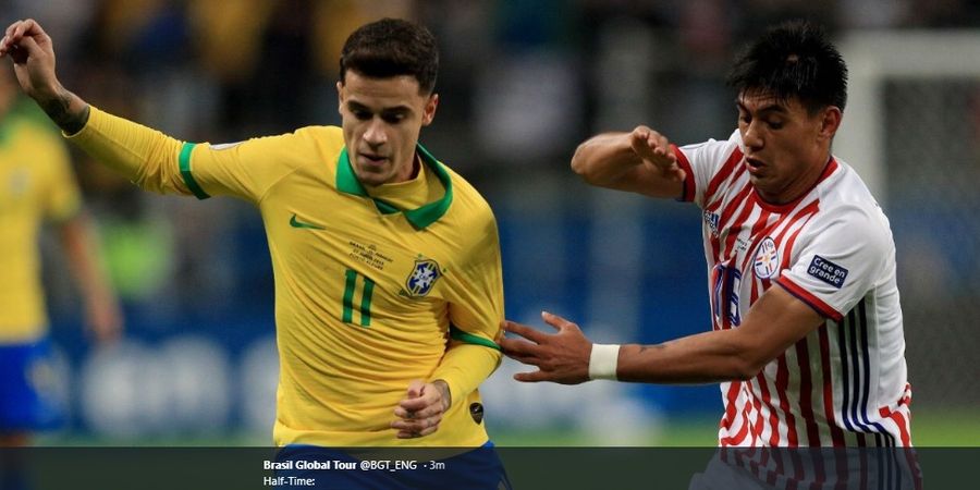 Hasil Babak I Copa America - Brasil Masih Tertahan Tanpa Gol