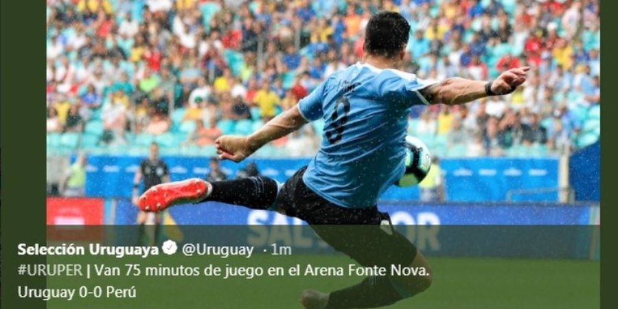 Hasil Copa America 2019 - Luis Suarez Kena Sial, Uruguay Gagal ke Semifinal