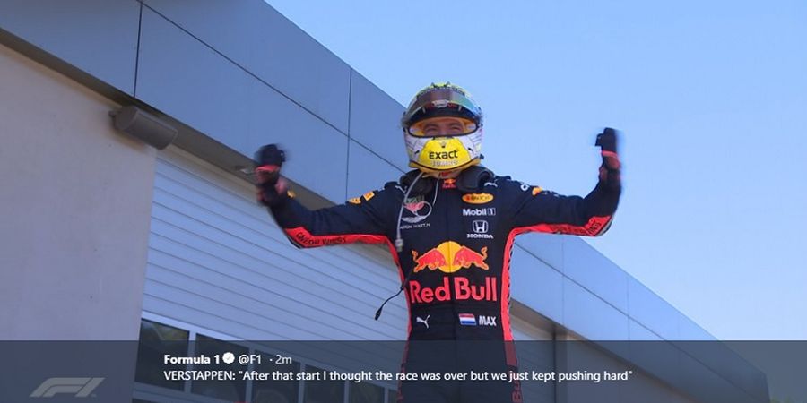 Hasil F1 GP Austria 2019 - Menangi Duel Alot, Verstappen Puncaki Podium