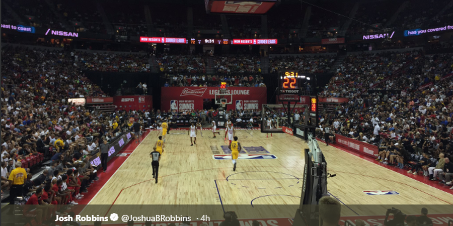 Laga NBA Summer League 2019 Dihentikan Akibat Gempa Bumi 7,1 SR