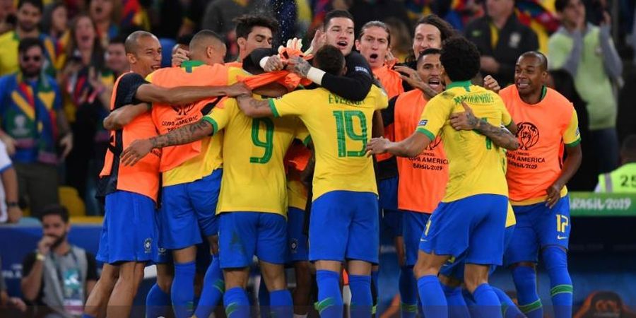 Hasil Copa America, Gelar Ke-9 Brasil Diwarnai Penalti dan Kartu Merah