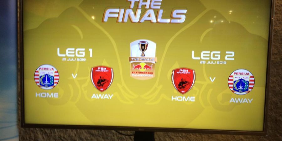 Drawing Final Piala Indonesia, Persija Jamu PSM Lebih Dulu di Leg Pertama