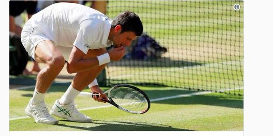 Sang GOAT! Alasan Novak Djokovic Selalu Makan Rumput Setelah Menjuarai WImbledon