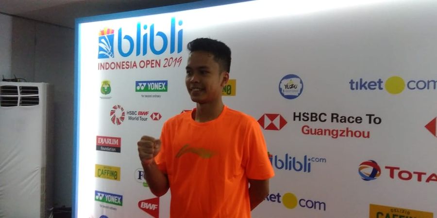 Anthony Ginting Sukses Hempaskan Wakil China di Babak Pertama Indonesia Open 2019