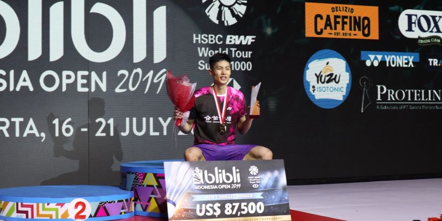 Hasil Indonesia Open 2019 - Chou Tien Chen Cetak Sejarah di Turnamen