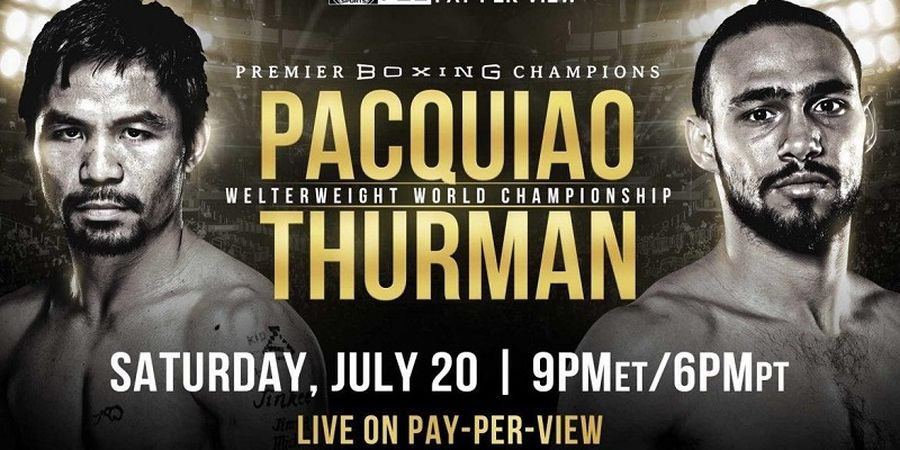 Lewat 12 Ronde, Manny Pacquiao Sukses Rebut Gelar Keith Thurman