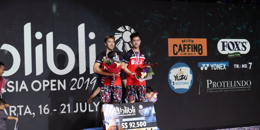 Hasil Lengkap Final Indonesia Open 2019 - Marcus/Kevin Kampiun, Jepang Jadi Juara Umum