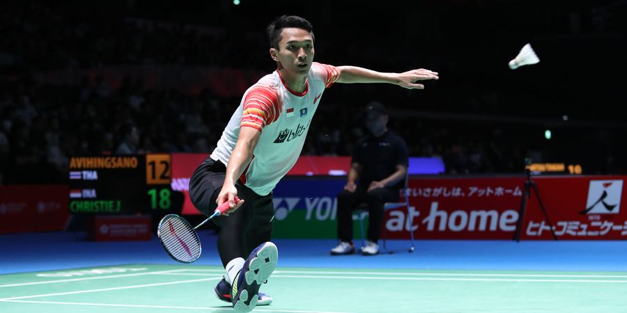 Hasil Japan Open 2019 - Menang 2 Gim Langsung, Jonatan Christie ke Perempat Final