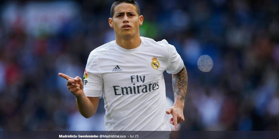 Real Madrid Tahan James Rodriguez, Napoli dan Atletico Siap Gigit Jari