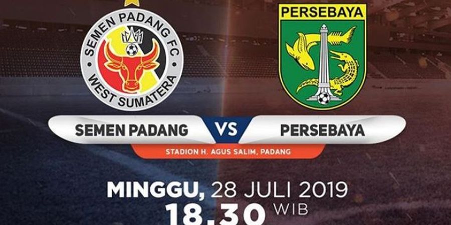 Link Live Streaming Semen Padang Vs Persebaya Surabaya, Pekan ke-11 Liga 1 2019