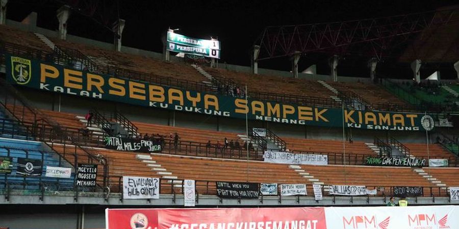 Tribune Utara Stadion GBT Kosong saat Persebaya Vs Persipura, Djanur: No Comment!