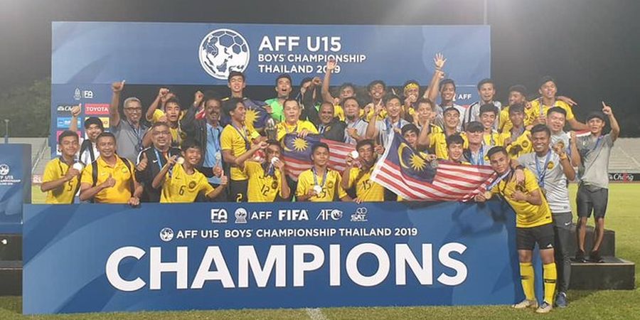 Bungkam Thailand, Malaysia Sukses Jadi Juara Piala AFF U-15 2019