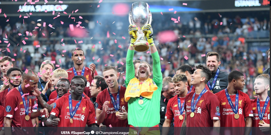 Juara Piala Super Eropa, Liverpool Samai Catatan Dani Alves dan Maldini