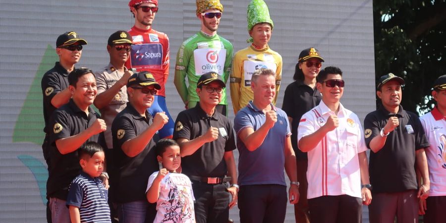 Bank BRI Tour d'Indonesia 2019 -  Angus Lyons Juarai Etape Pertama Borobudur-Ngawi