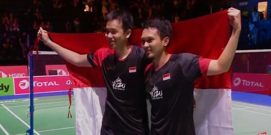 Hasil Final Kejuaraan Dunia BWF 2019 - Bangga! Hat-trick Ahsan/Hendra di Kejuaraan Dunia