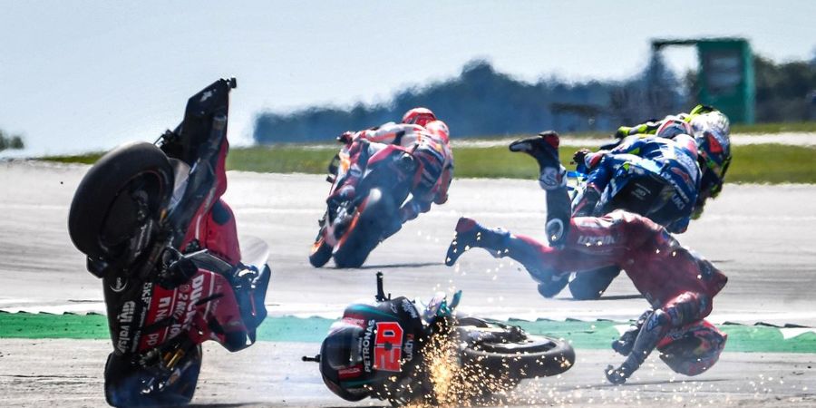 Soal Insiden MotoGP Inggris, Dovizioso Sebut Ambisi Quartararo Jadi Penyebabnya