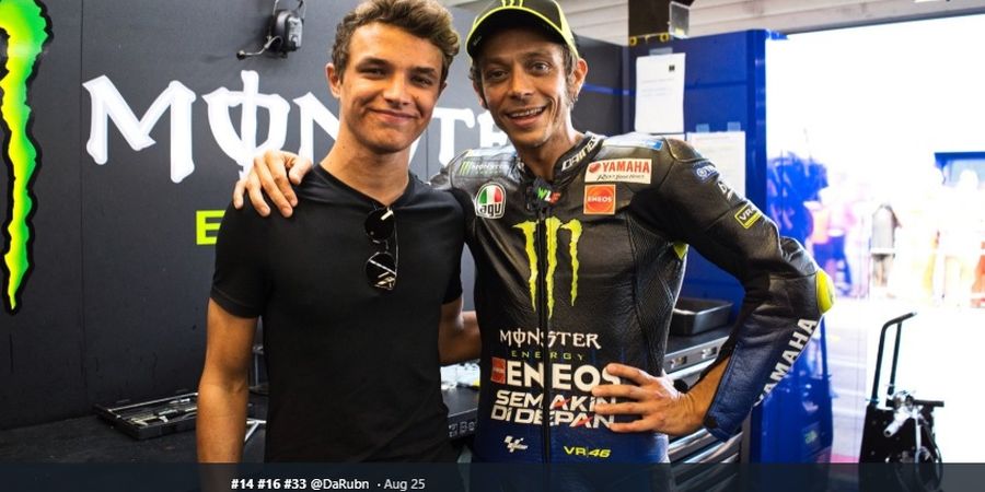 Valentino Rossi Akan Duet dengan Lando Norris pada Balapan Mobil