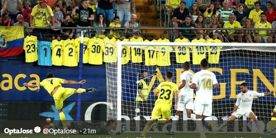 Hasil Babak I Villarreal Vs Real Madrid- Saling Serang, Kedudukan Imbang 1-1