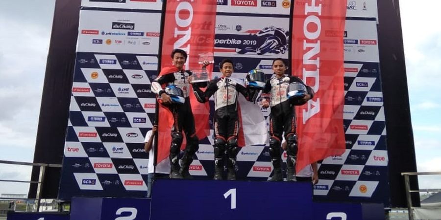 Dominan, Pembalap Astra Honda Motor Juara Balapan Pertama di Thailand