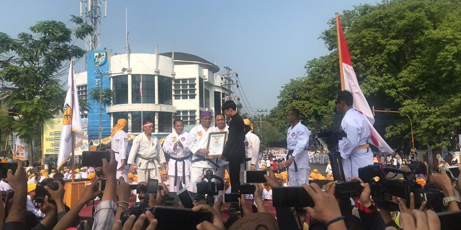 Rekor Muri Peserta Karateka Terbanyak Tercipta pada Haornas 2019 di Banjarmasin