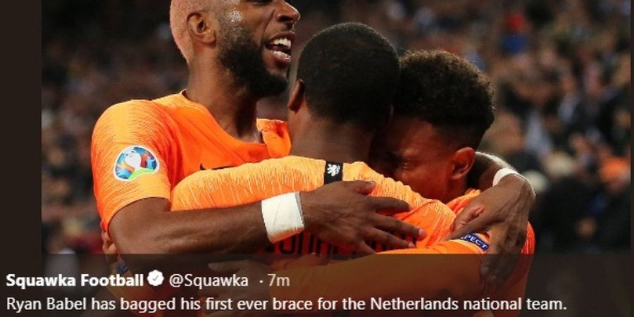 Hasil Kualifikasi Euro 2020 - Timnas Belanda Gebuk Juru Kunci
