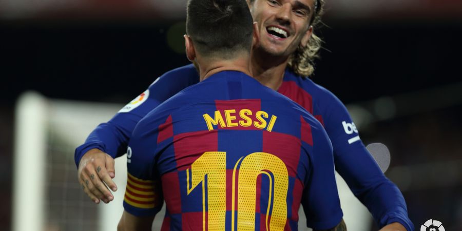 Lionel Messi dan Antoine Griezmann Saling 'Cuek' Selama Satu Babak