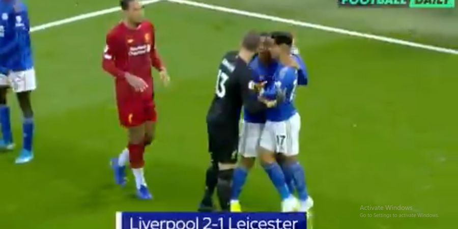 VIDEO - Kerusuhan Pemain Pecah Usai Laga Liverpool Vs Leicester