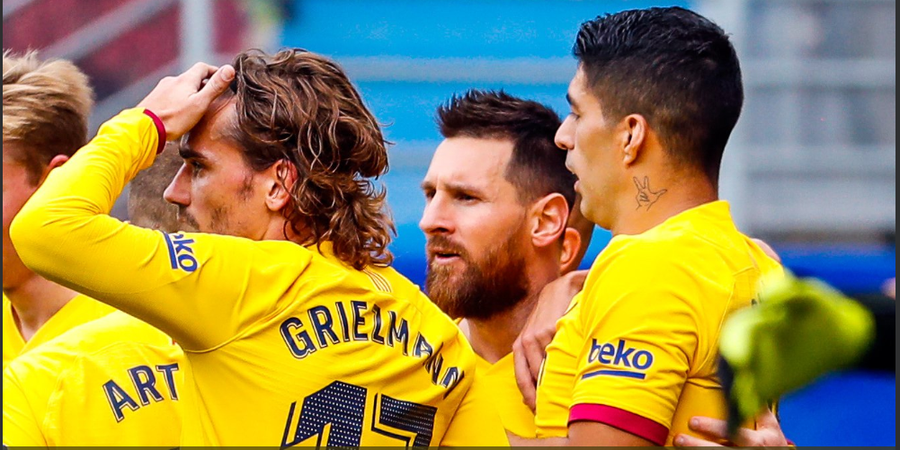 Starting XI Levante Vs Barcelona - Griezmann Starter, Trio MSG Siap Beraksi