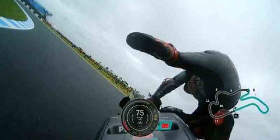 VIDEO - Crash High Side Fabio Quartararo di FP1 MotoGP Australia 2019
