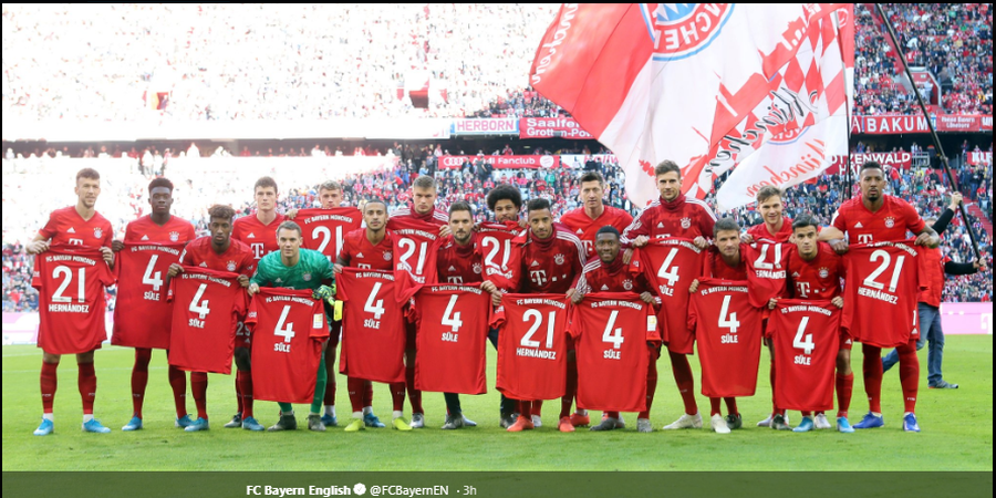 Pemain Bayern Muenchen Berikan Dukungan untuk 2 Rekan yang Cedera