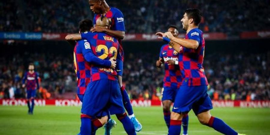 Hasil Liga Spanyol - Lionel Messi Edan, Barcelona Pesta Gol dan Meroket ke Puncak