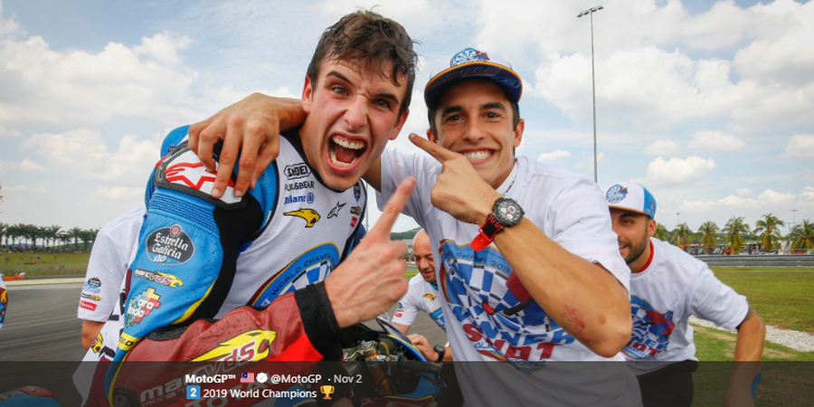 Termasuk Valentino Rossi, Rival Marc Marquez di MotoGP Beri Selamat kepada Alex Marquez