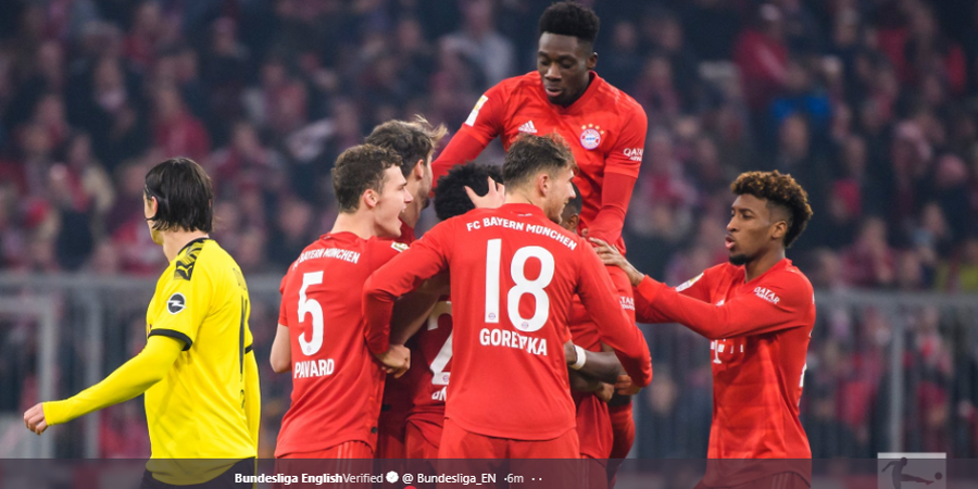 Hasil Liga Jerman - Bayern Muenchen Menangi Der Klassiker dengan Skor Telak