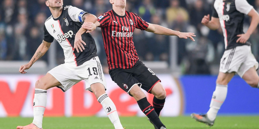 Babak I Juventus vs AC Milan, Kedua Tim Sama Kuat di Paruh Pertama