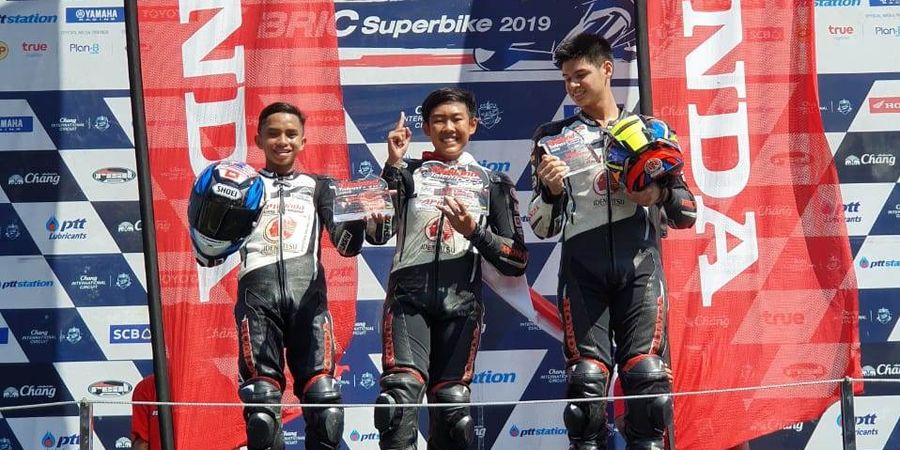 Pembalap Indonesia Dominasi Dua Balapan Thailand Talent Cup Seri 6