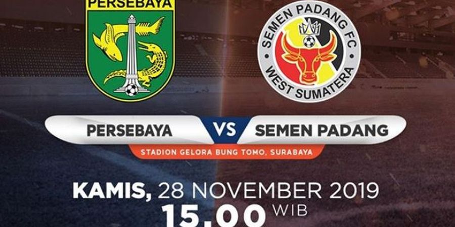 Link Live Streaming Persebaya Surabaya Vs Semen Padang, Pekan Ke-29 Liga 1 2019