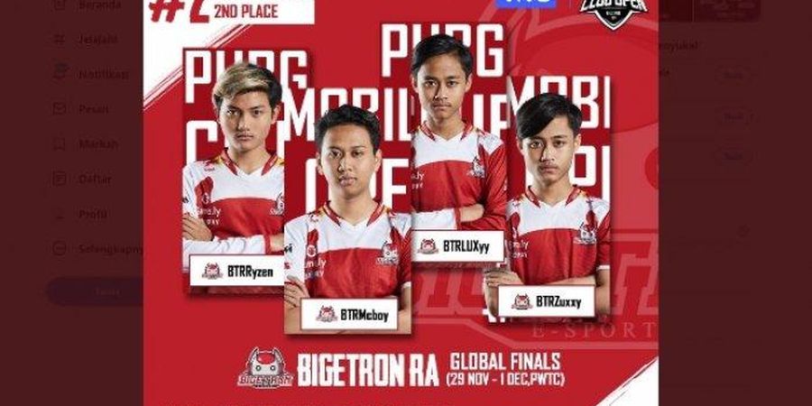 Wakil Indonesia, Bigetron RA Jadi Juara di Kejuaraan Dunia PUBG Mobile